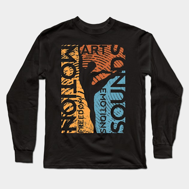 Creative Colorful Dancer Modern Style Long Sleeve T-Shirt by jazzworldquest